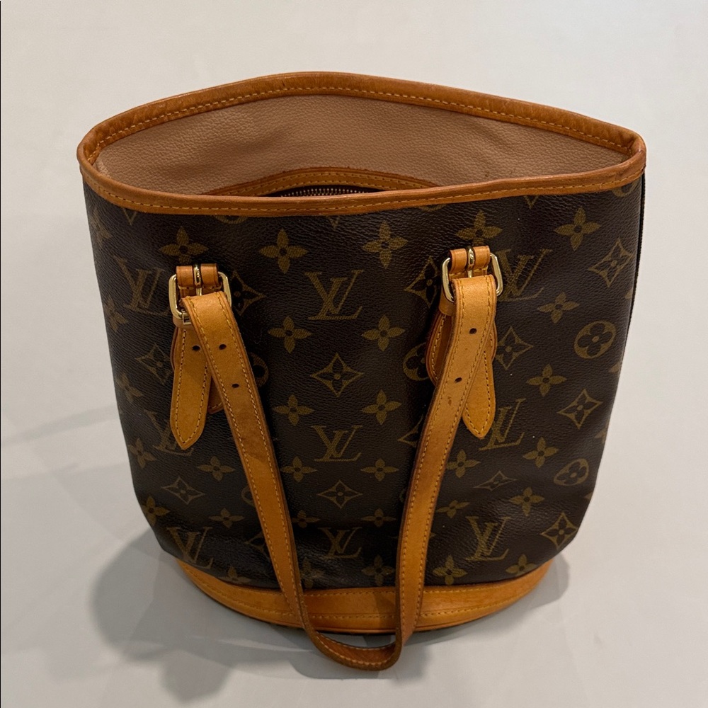 Louis Vuitton Brown and Tan Monogram Tote
